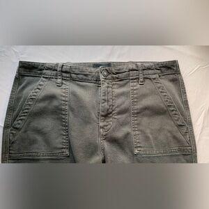 DSTLD Square Pocket Zipper hem scrunch crop jeans plus size 32/14